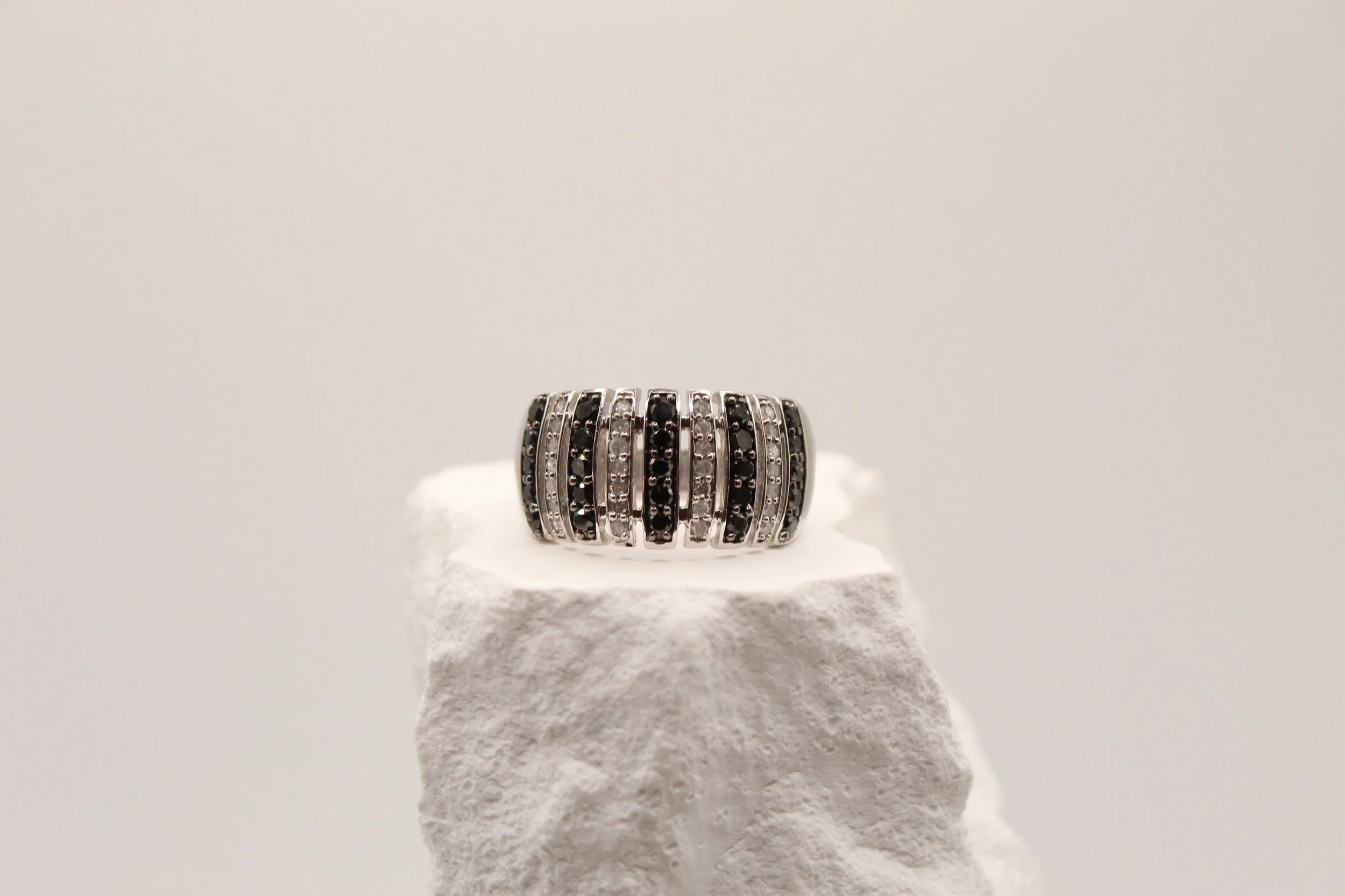 Midnight Stripe Ring