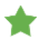 Green star-shaped icon on a plain background