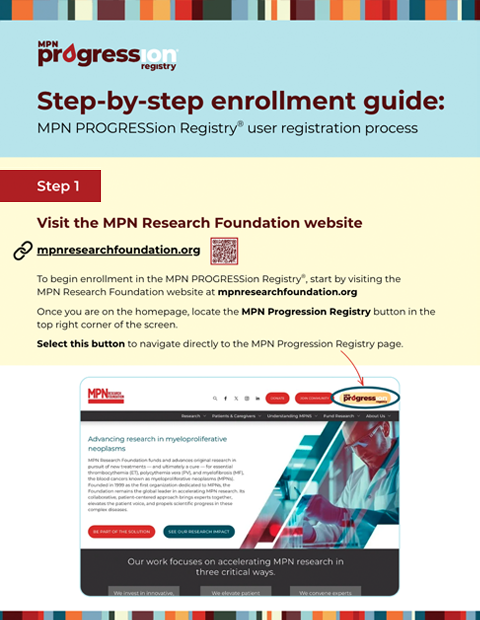 MPN PROGRESSion Registry® How to Enroll Guide