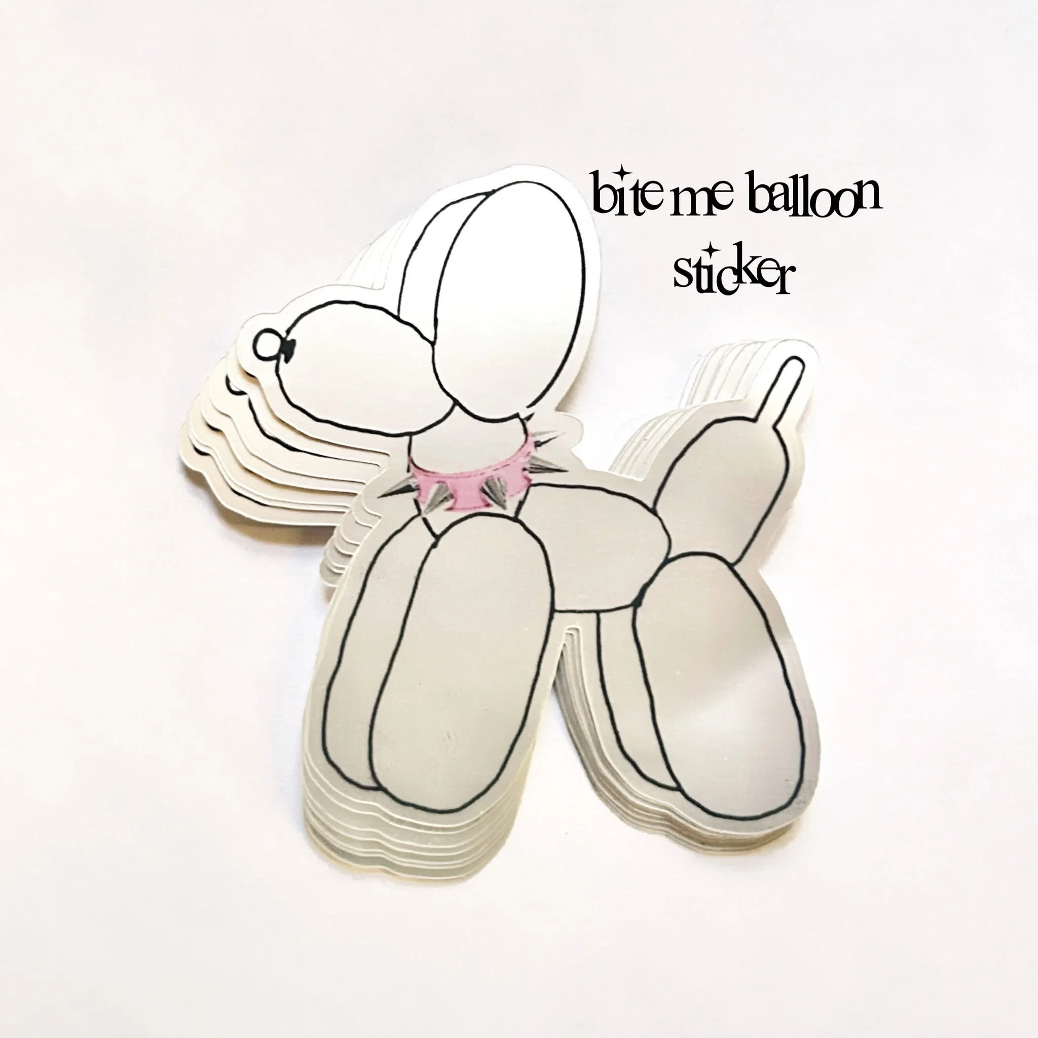 Bite Me Balloon Sticker
