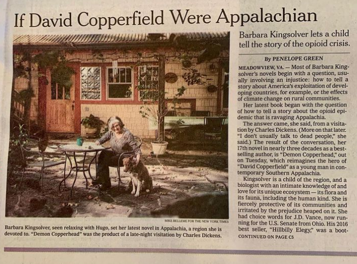 Barbara and Hugo in The New York Times