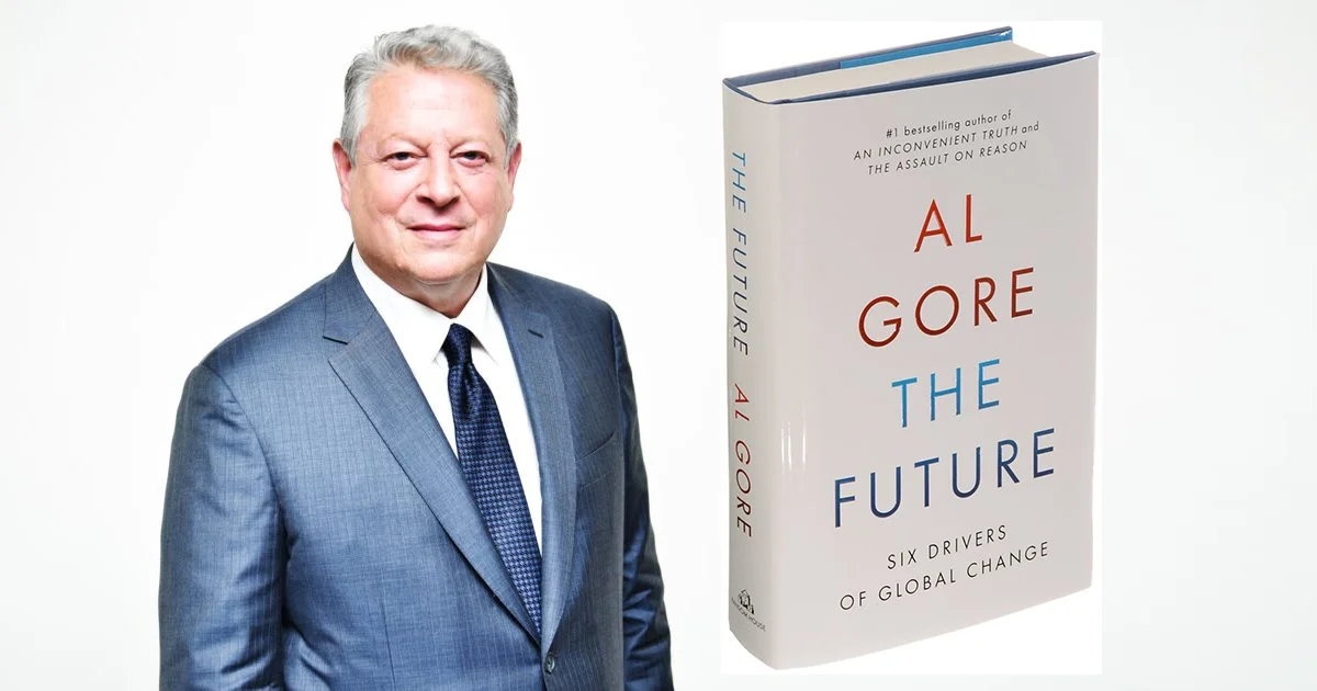 Kingsolver interviews Al Gore on stage at San Francisco Arts & Lectures