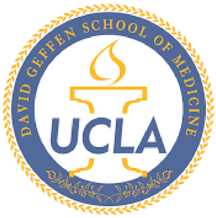 The UCLA David Geffen School of Medicine emblem featuring a torch and the text, 'UCLA' and 'David Geffen School of Medicine' in a circular design.