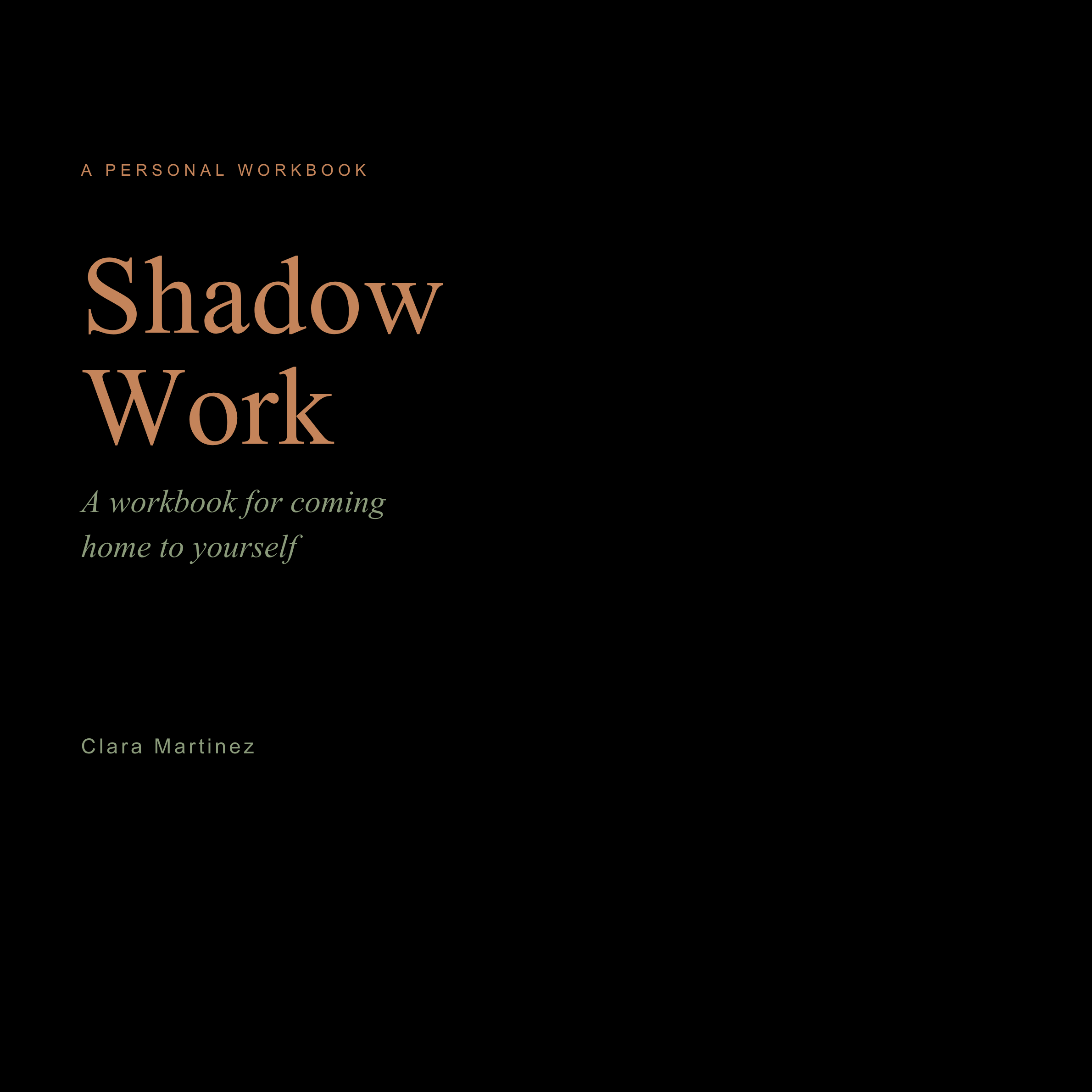 Shadow Work - English workbook