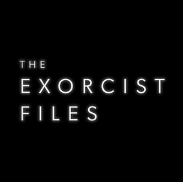 Title card for 'The Exorcist Files' with white text on a black background.