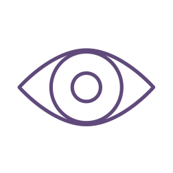 Line drawing of an eye.