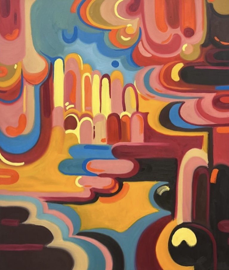Canyon Sunbursts
36 x 42''
Oil paint on canvas 