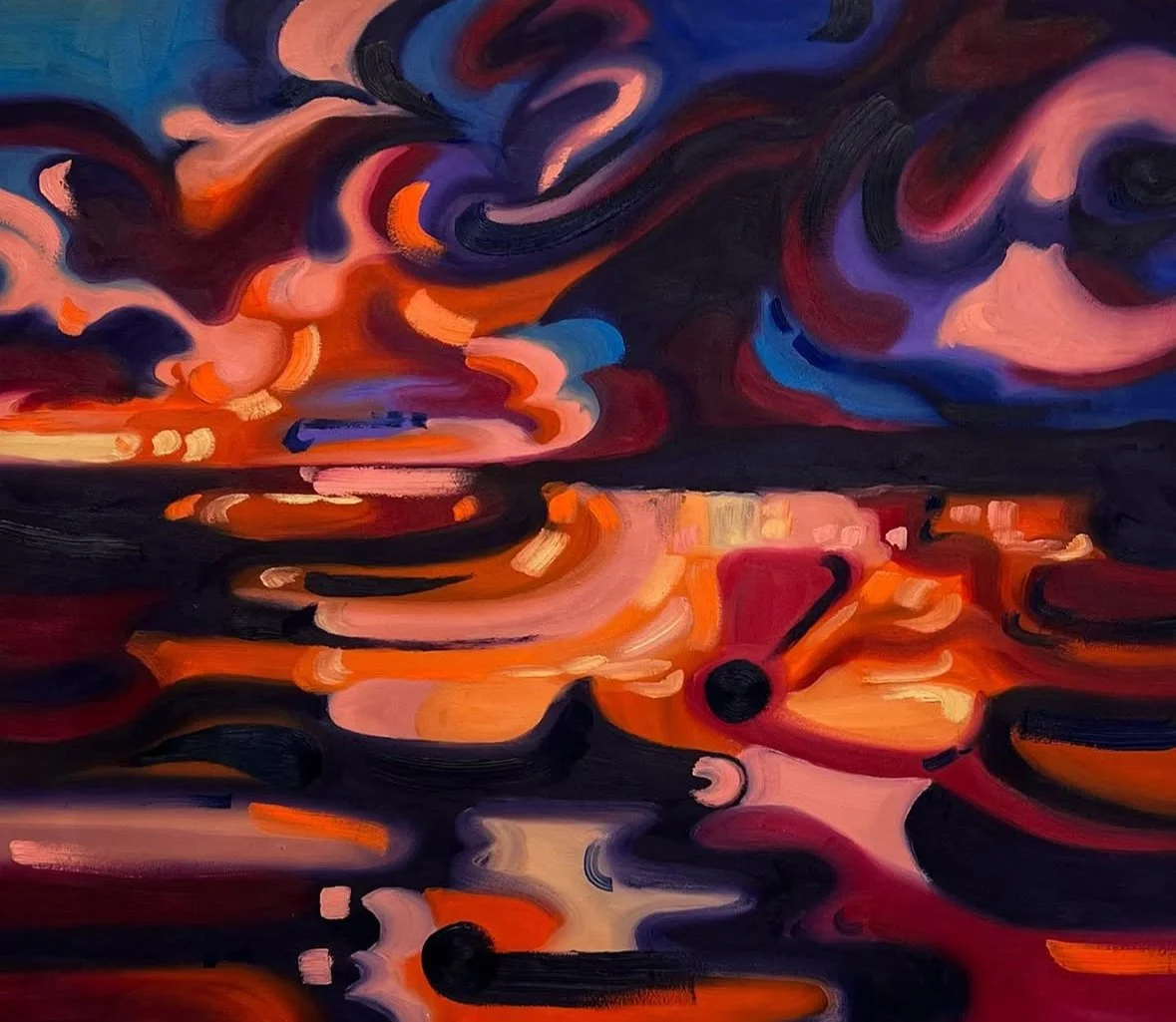 Rocky Rhythm
28 x 32''
Oil paint on canvas