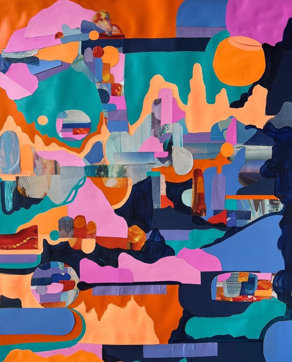 Desert Disco 
36 x 45''
Acrylic paint and paper on paper 
