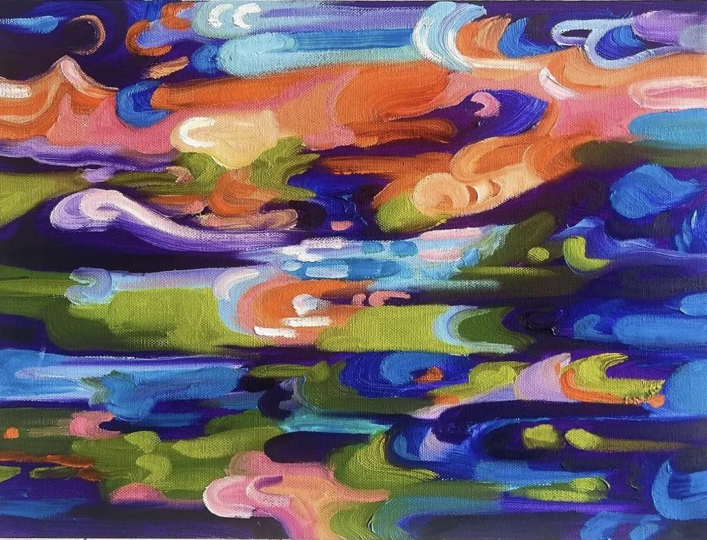 Rhythm of the Day 
11 x 14'' 
Oil paint on canvas