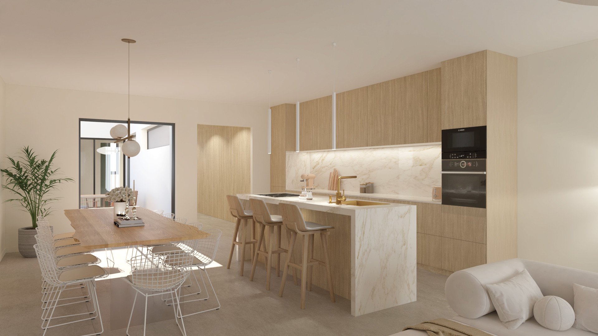 Service intermédiaire- plans de plusieurs pièces