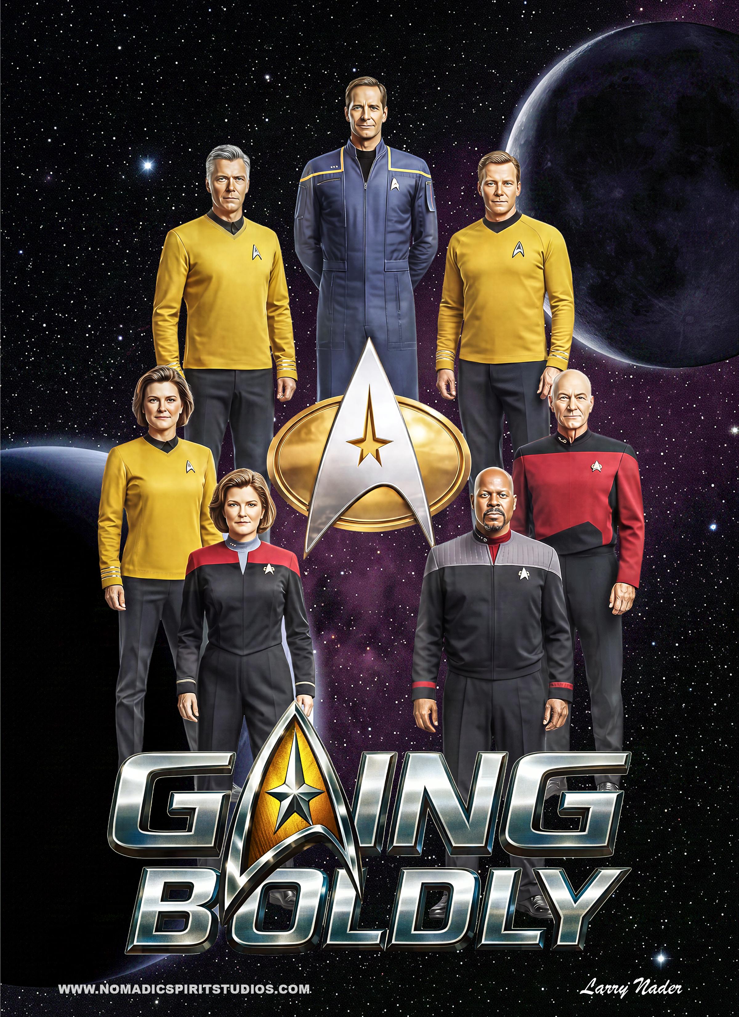 Going Boldly – Tribute Art | Larry Nader