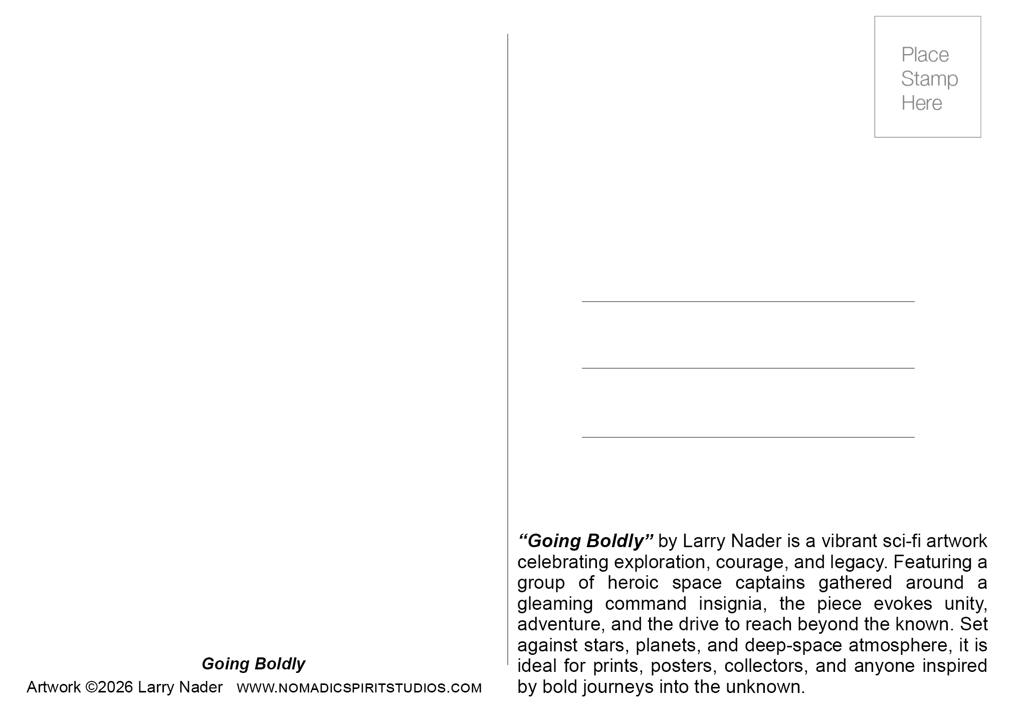 SCI002 - Going Boldly Product Lising Image 5x7 Postcard Back.png