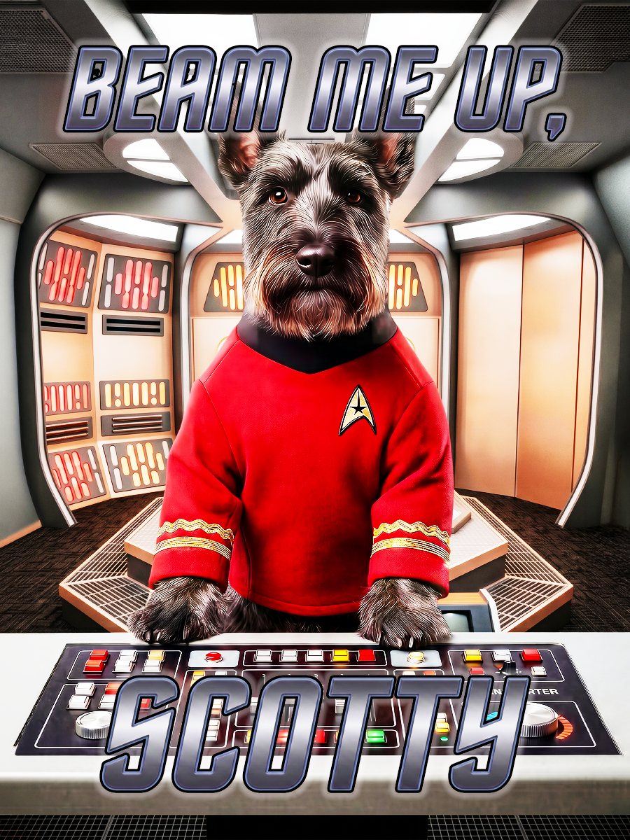 Beam Me Up, Scotty 3x4 Sticker and Trading Card Front.png