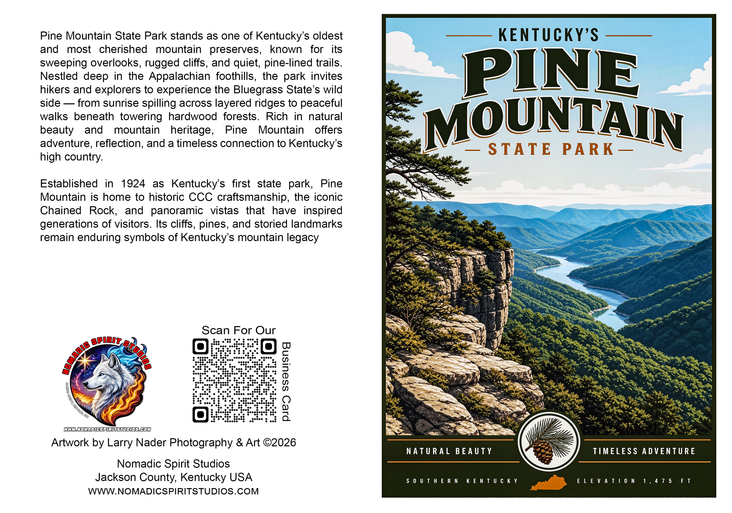KSP001 Pine Mountain State Park Product Listing Image 5x7 Greeting card.png