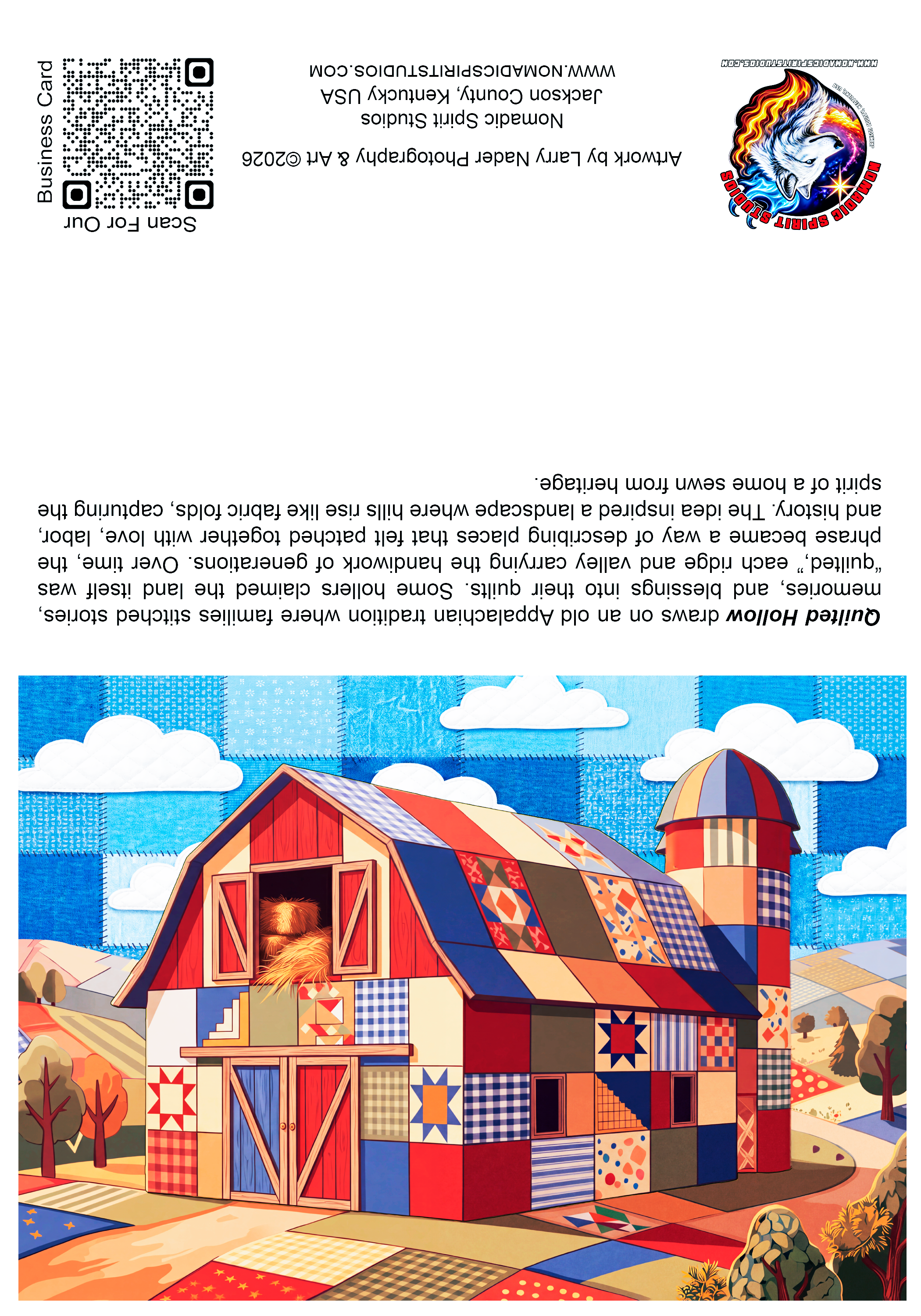 AMS001-Quilted-Hollow Product Listing Image 7x5 Greeting Card.png