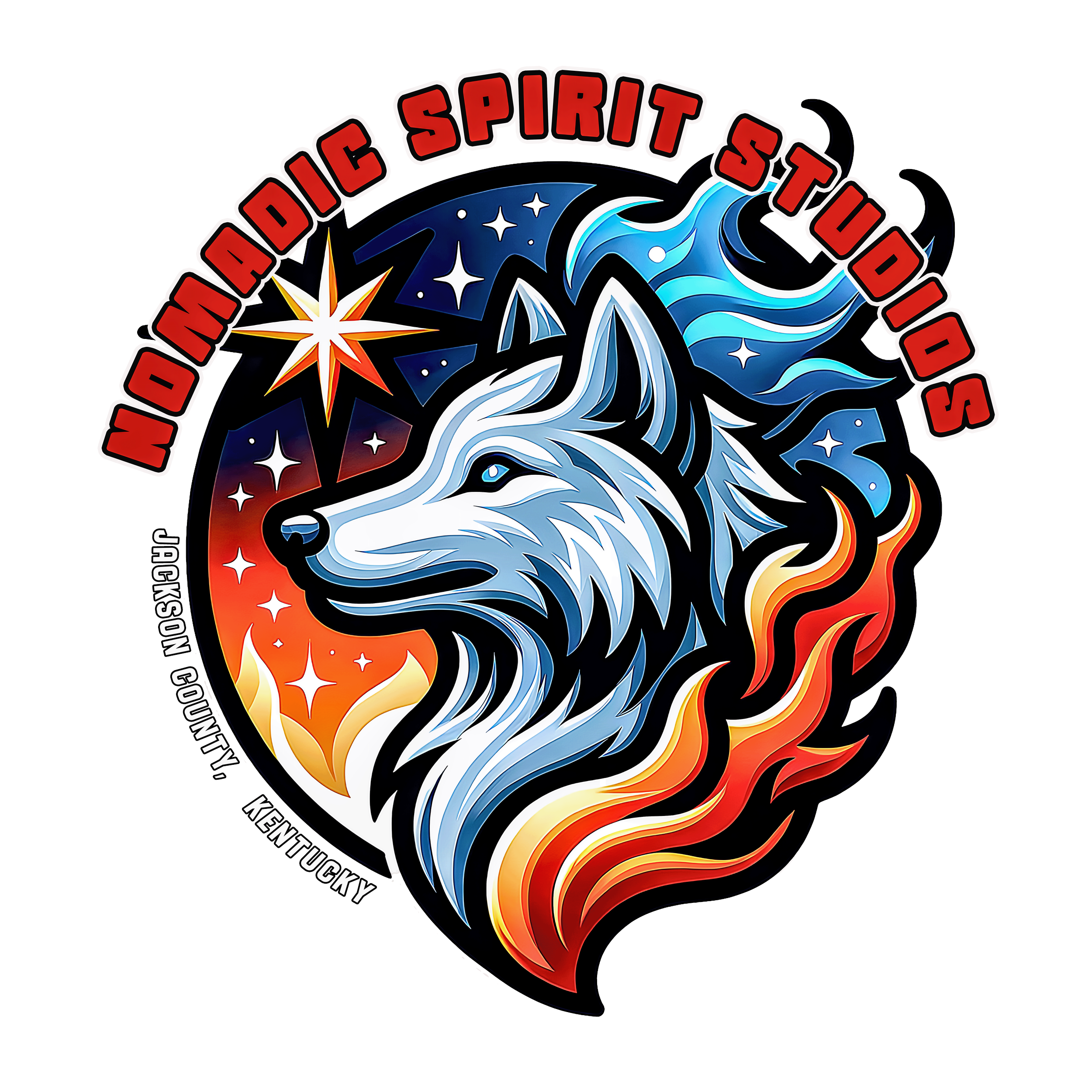 Colorful logo featuring a bear, with the text 'Maddie Spirit Sticks' curving above and below, and a stylized star on the left side.
