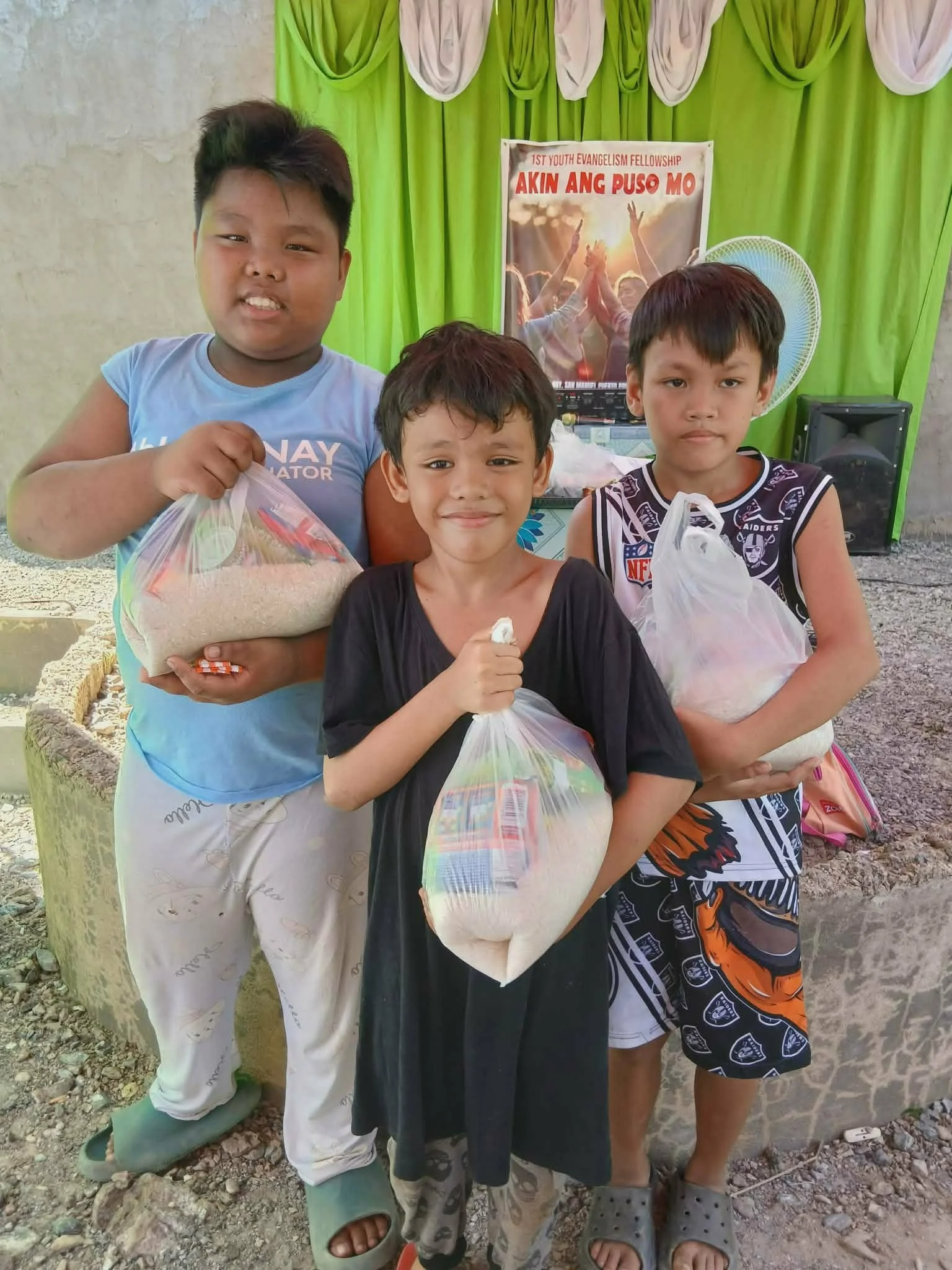 Food giving to children