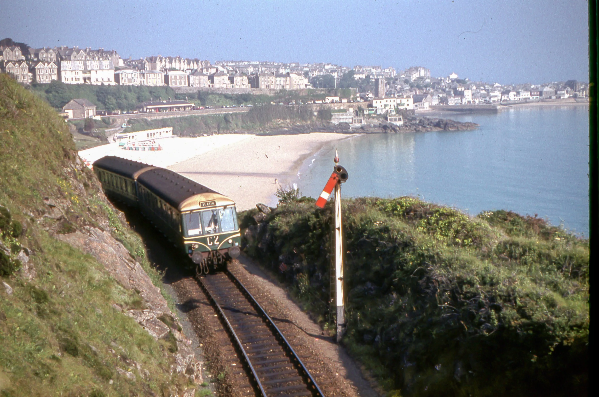 Late 1960's train leaving St Ives