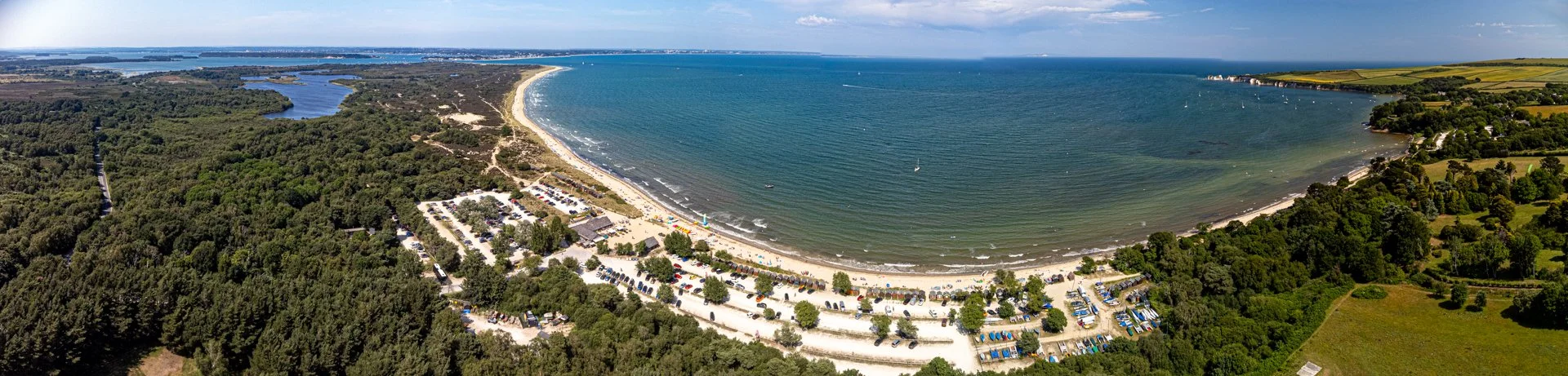 Panorama  of  Studland Bay
