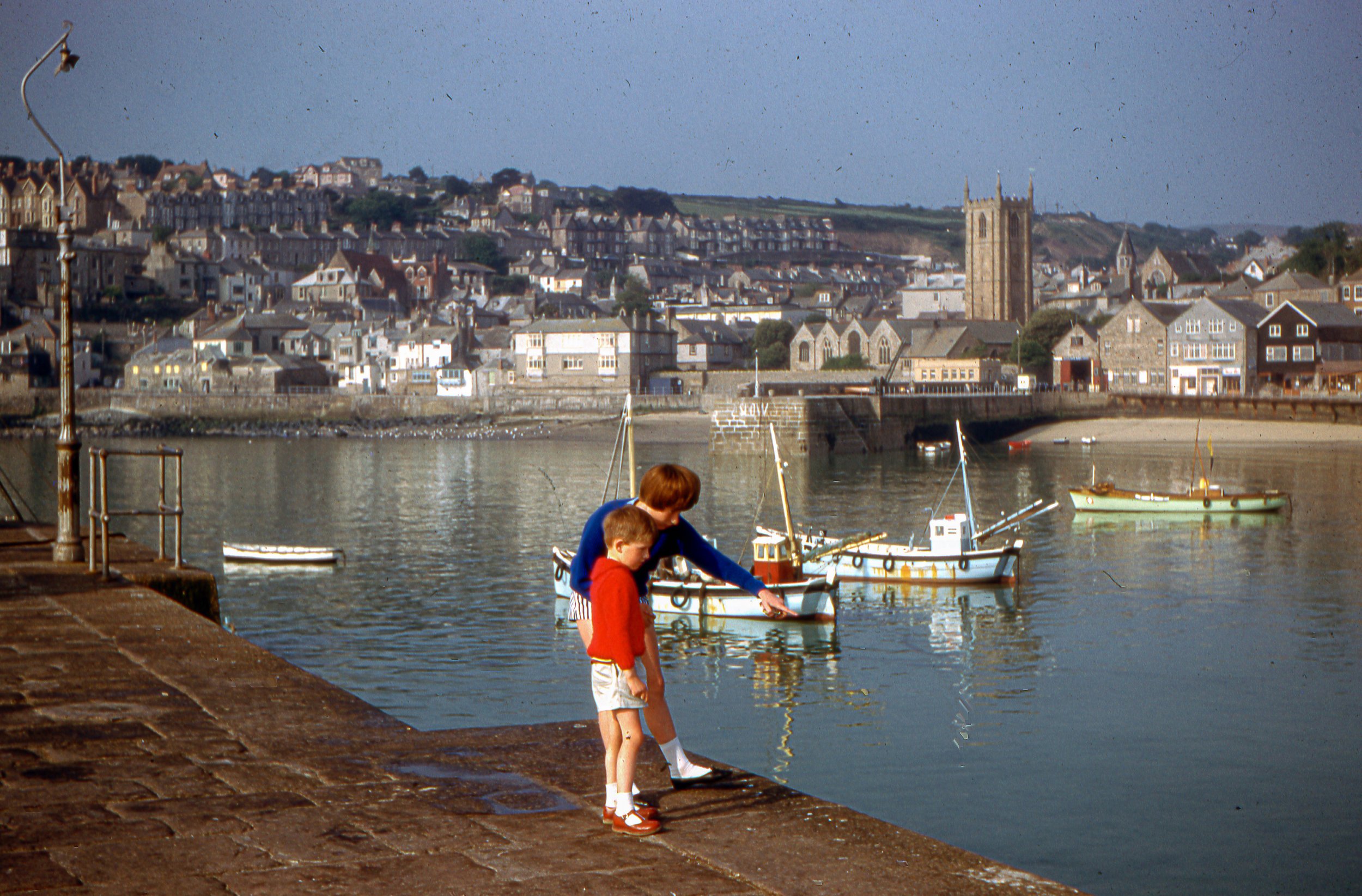 Me 5 years old with my sister 12 at St Ives harbour