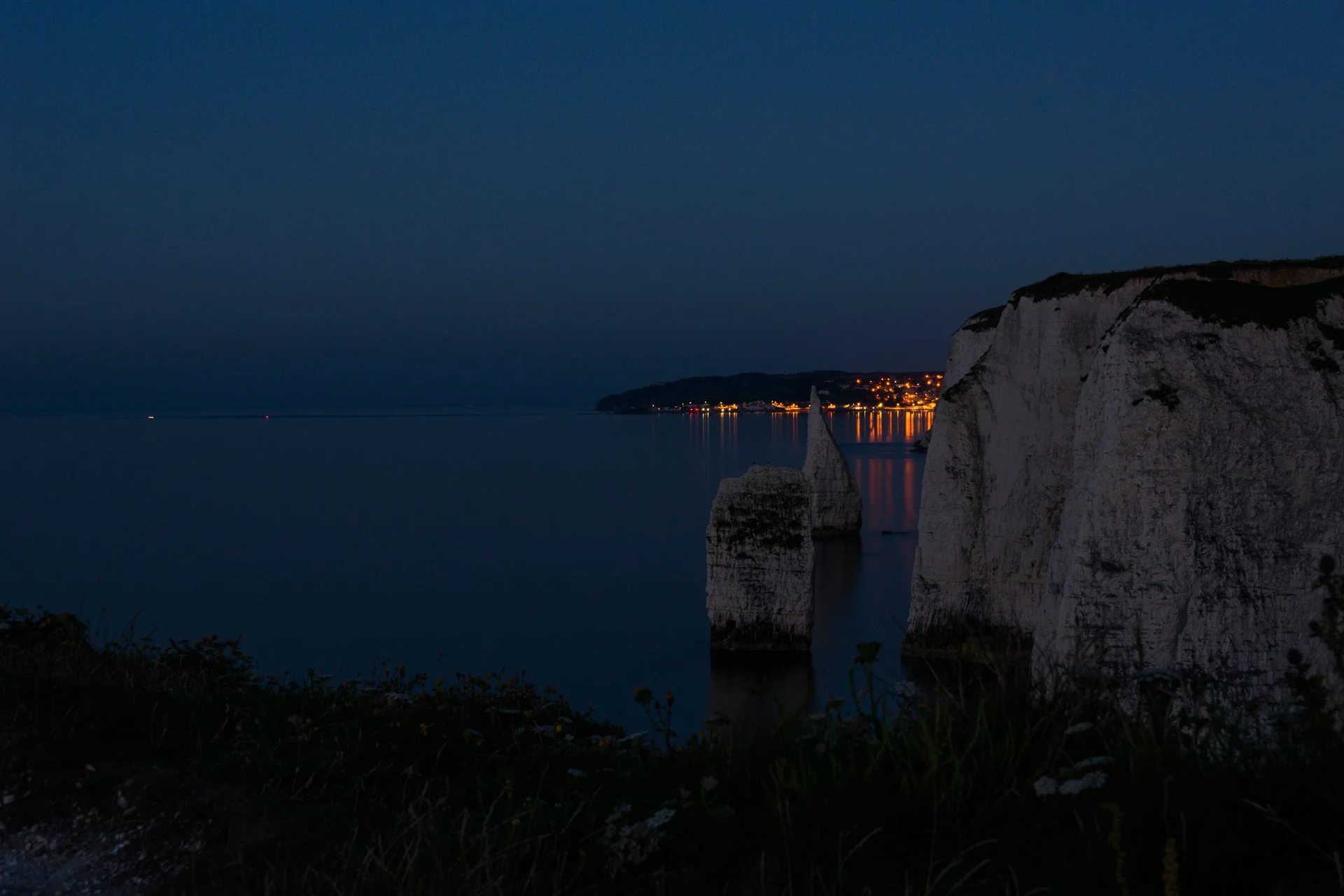 Old Harry looking towards  Swanage