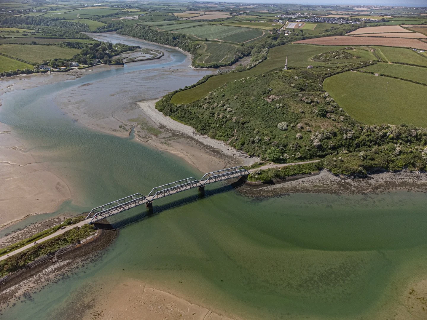 Little Petherick Creek and Camel trail bridge