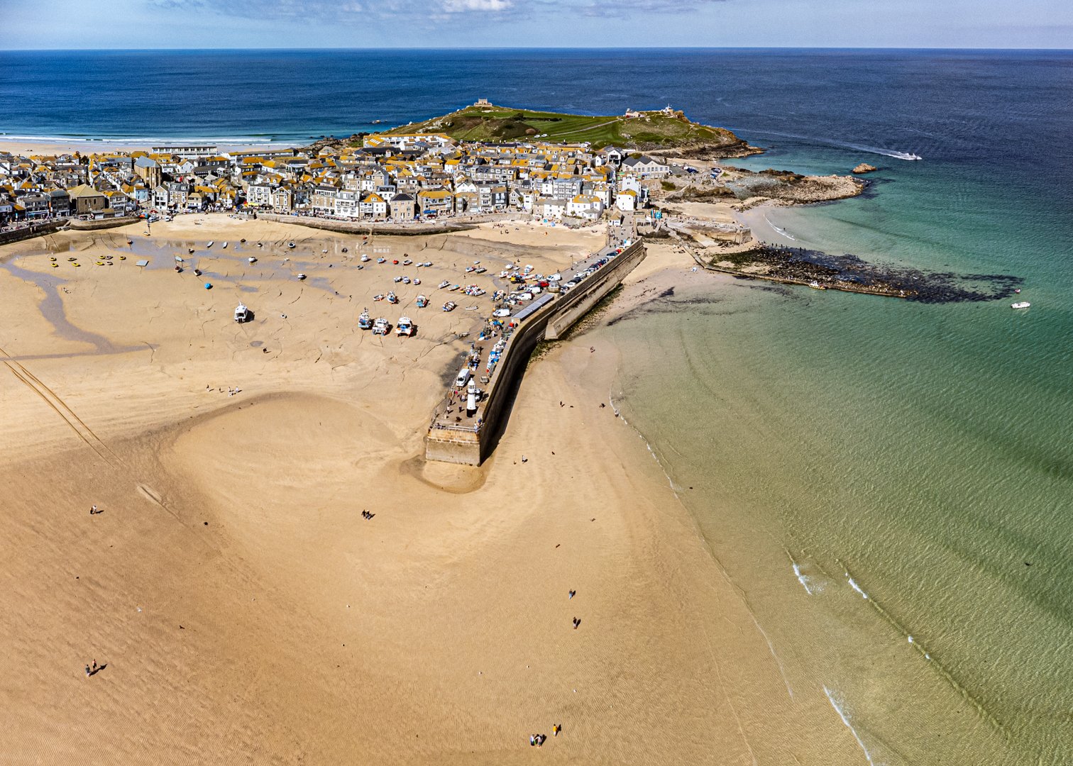 St Ives from above Porthminster Beach