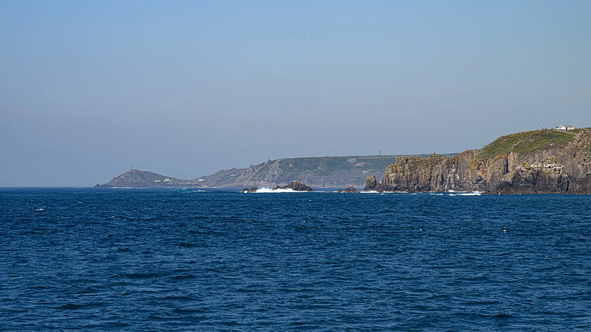 Cape Cornwall behind Land's End