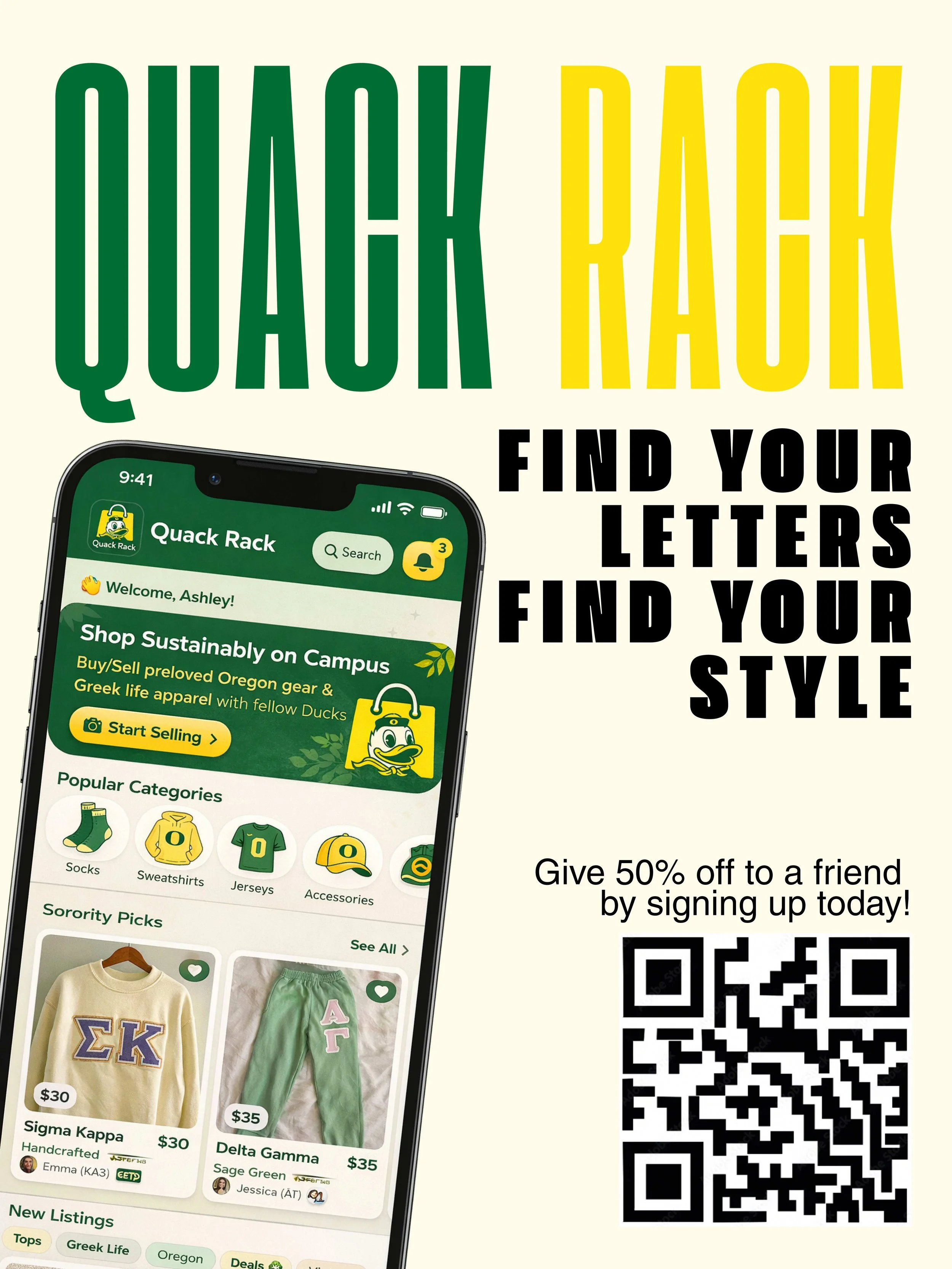 JCOM470: Strategic Research and Communication Methods - Sustainable Clothing Swap Poster