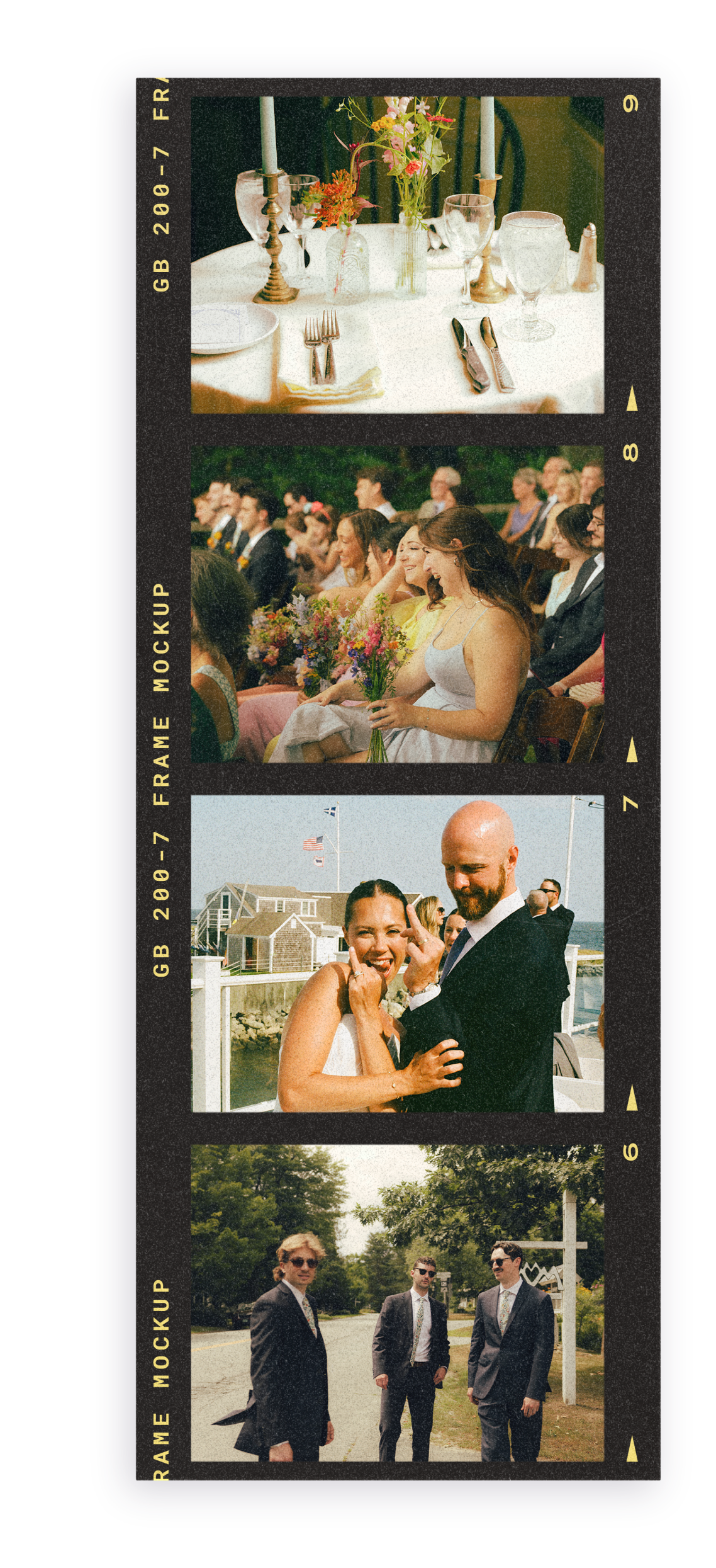 genuine vintage film strip custom photos wedding photography authentic artful Lexie Hulten