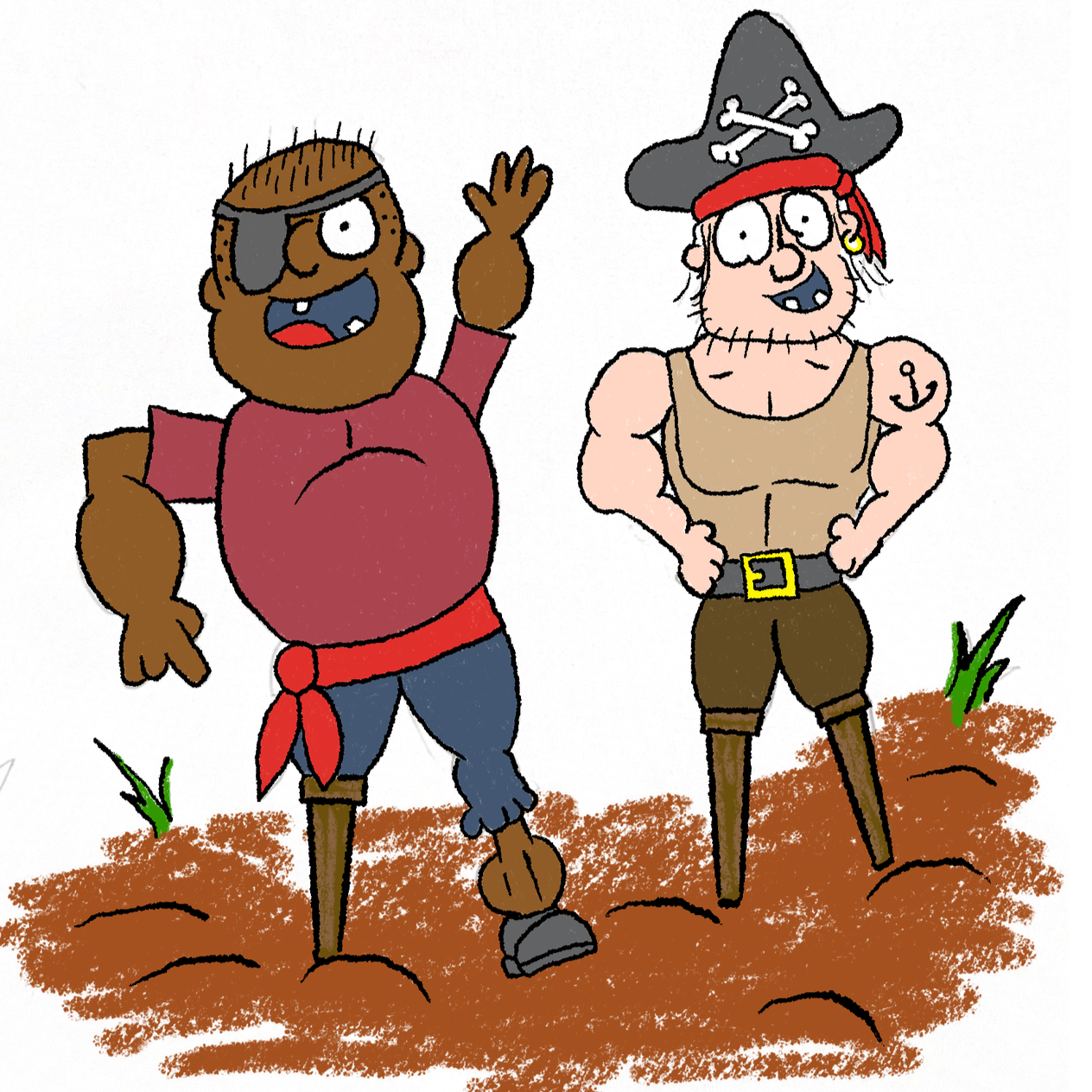 KCPlayLit decodables, science of reading, UFLI aligned.  Peg Leg Greg and Peg Legs Tex characters.   Friendly Pirates.