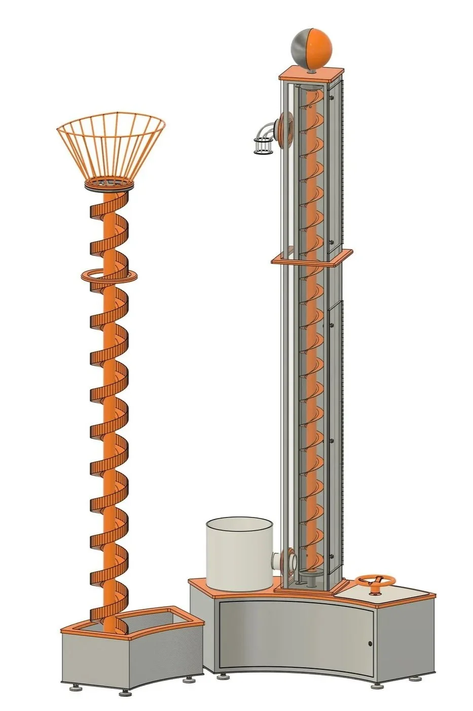 Ball Run Elevator and Spiral 