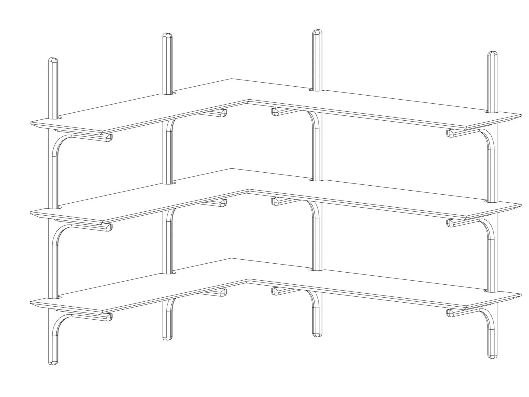 Floating Display Shelf