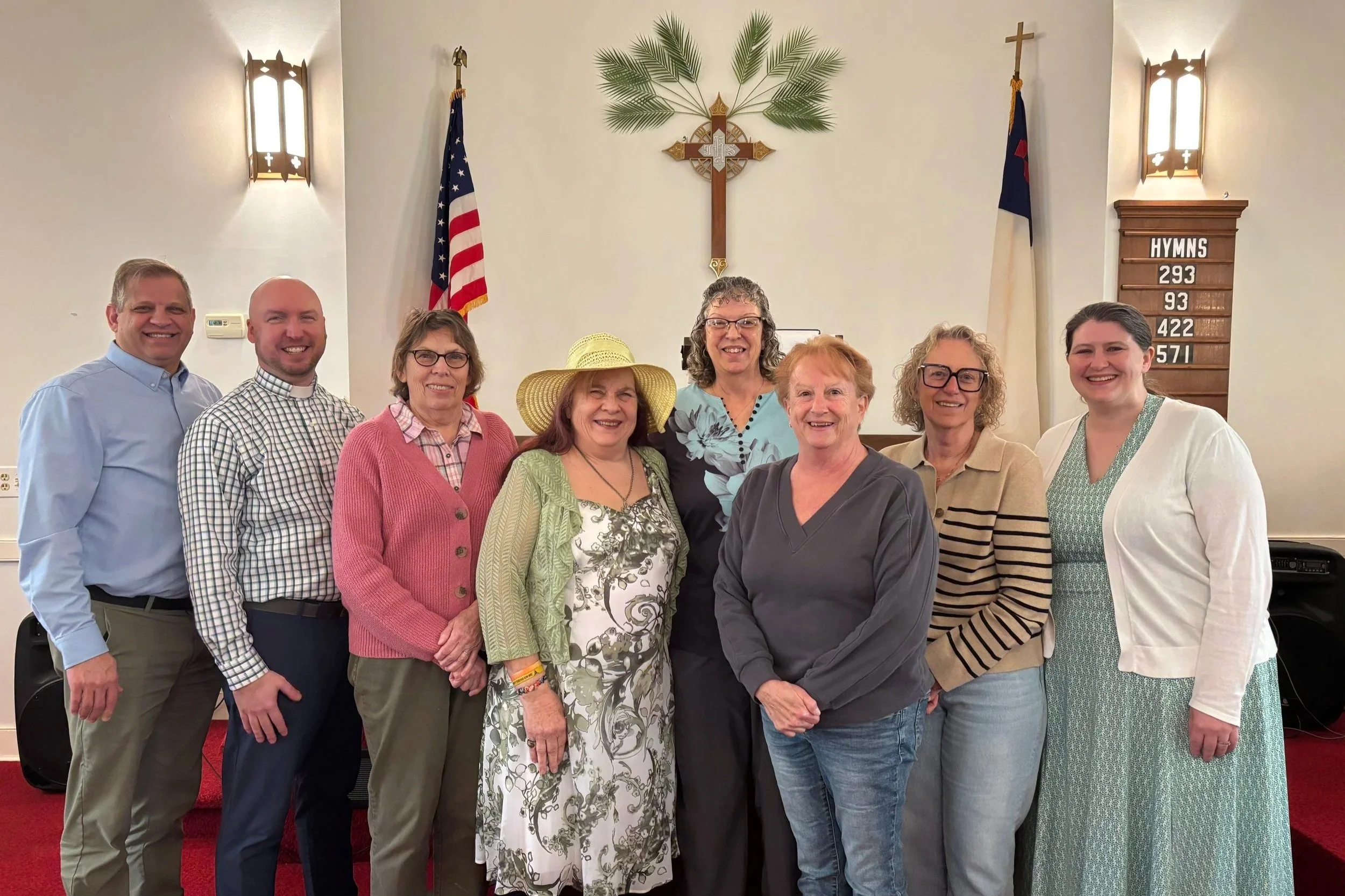 Church leaders in the sanctuary.