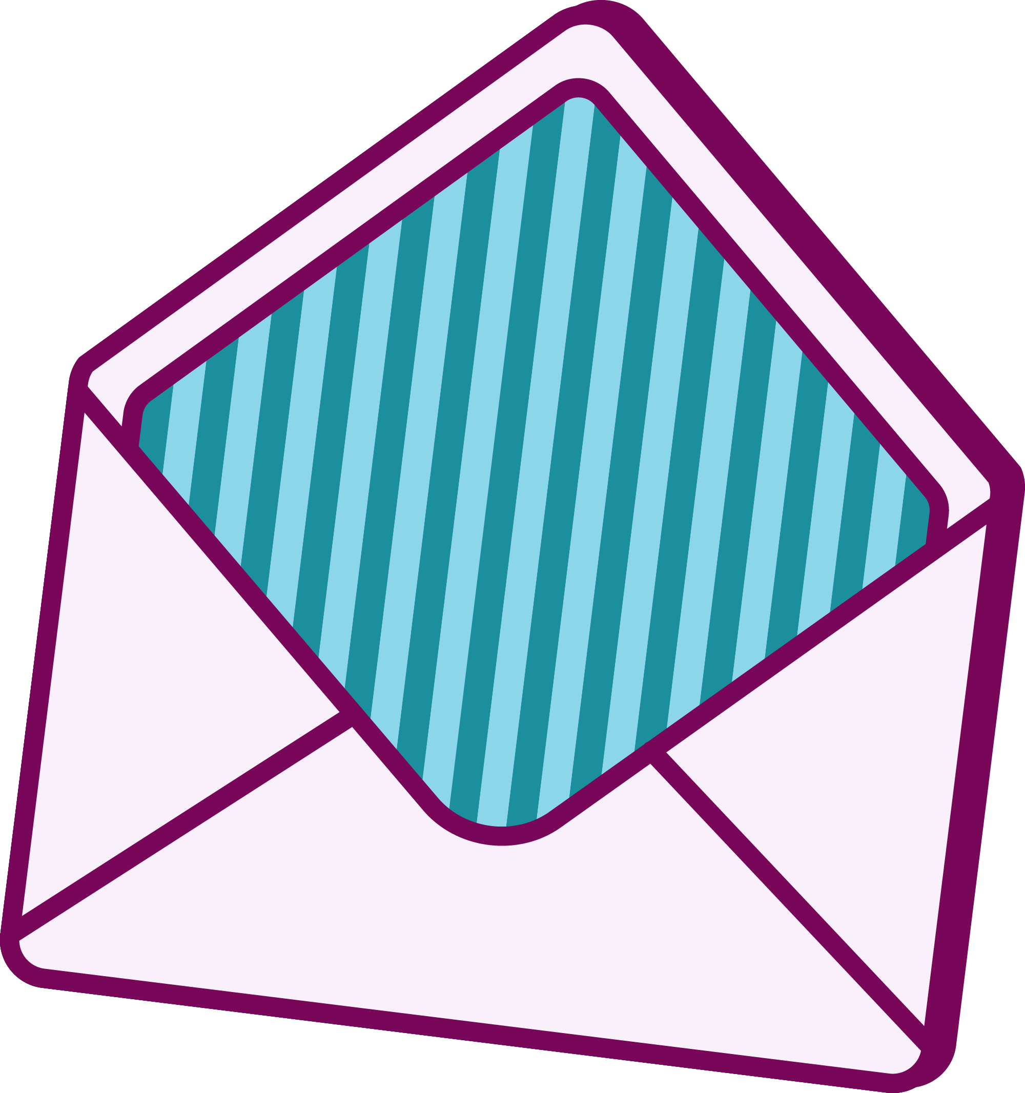Open envelope illustration used for inquiries and contact, representing booking mahjong lessons and events with Camel City Mahjong in Winston-Salem, NC.