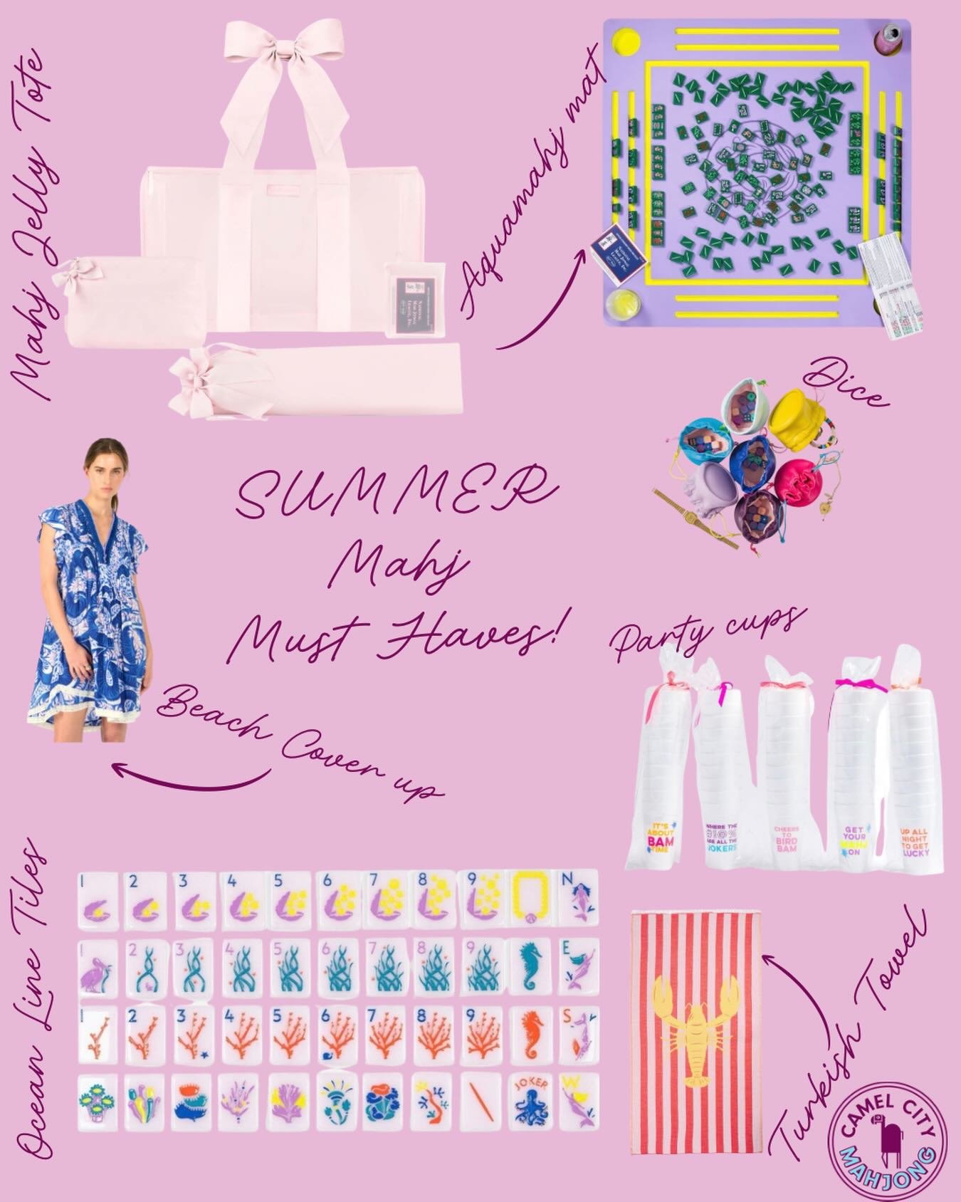 Summer is here (well, almost officially!) ☀️ It&rsquo;s time to get outside and enjoy the sunshine! Check out some of our favorite summer items&mdash; perfect for outdoor mahj! 
Visit my ShopMy Store and shop Summer Mahj Must Haves under gift guide! 