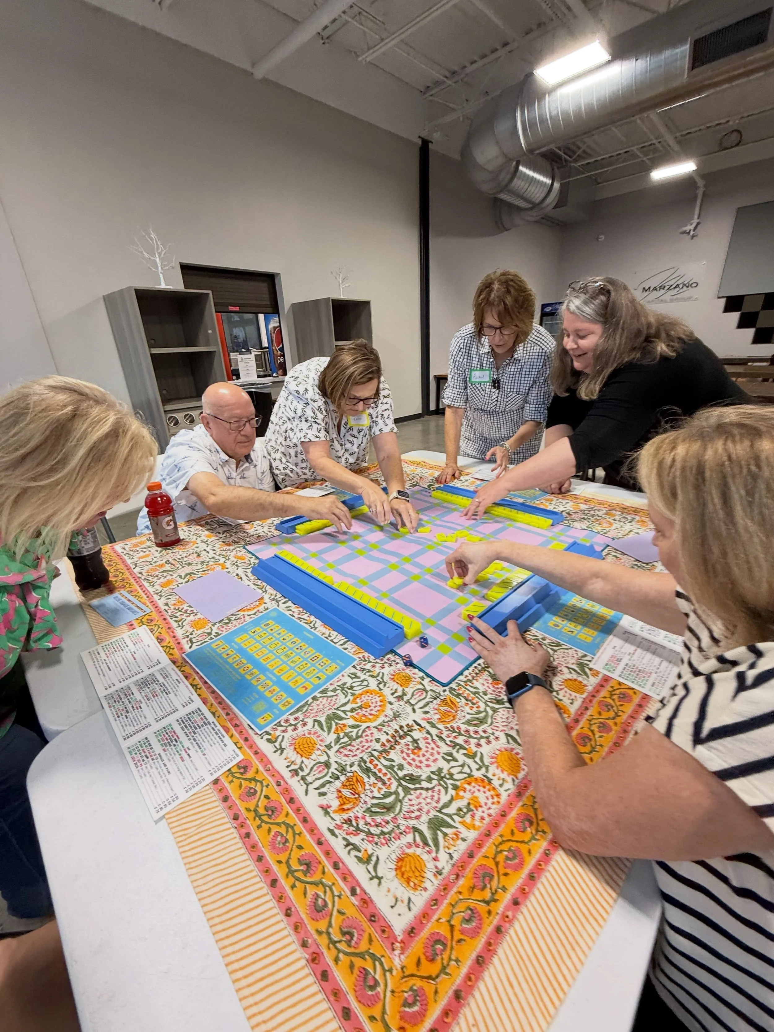 Great teamwork and exciting wins at our Mahjong 102 class @riseindoorsports 🎉

Everything started to click as players gained confidence with each hand, and both tables made it through two full games. It was so much fun watching strategies come toget