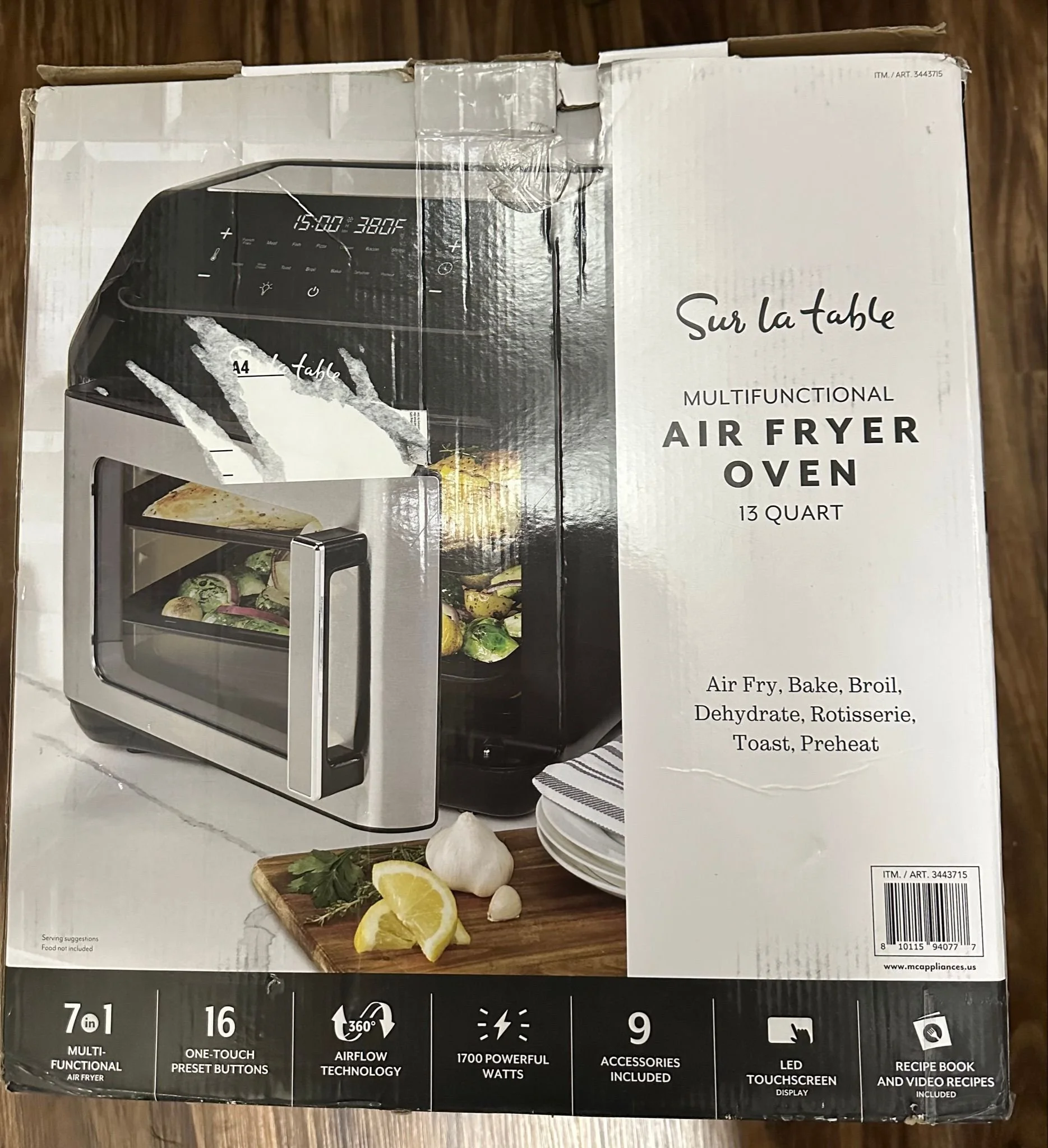 Sur La Table Brand Air Fryer Oven