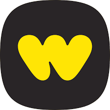 A black square app icon with a yellow comic-style letter W in the center.