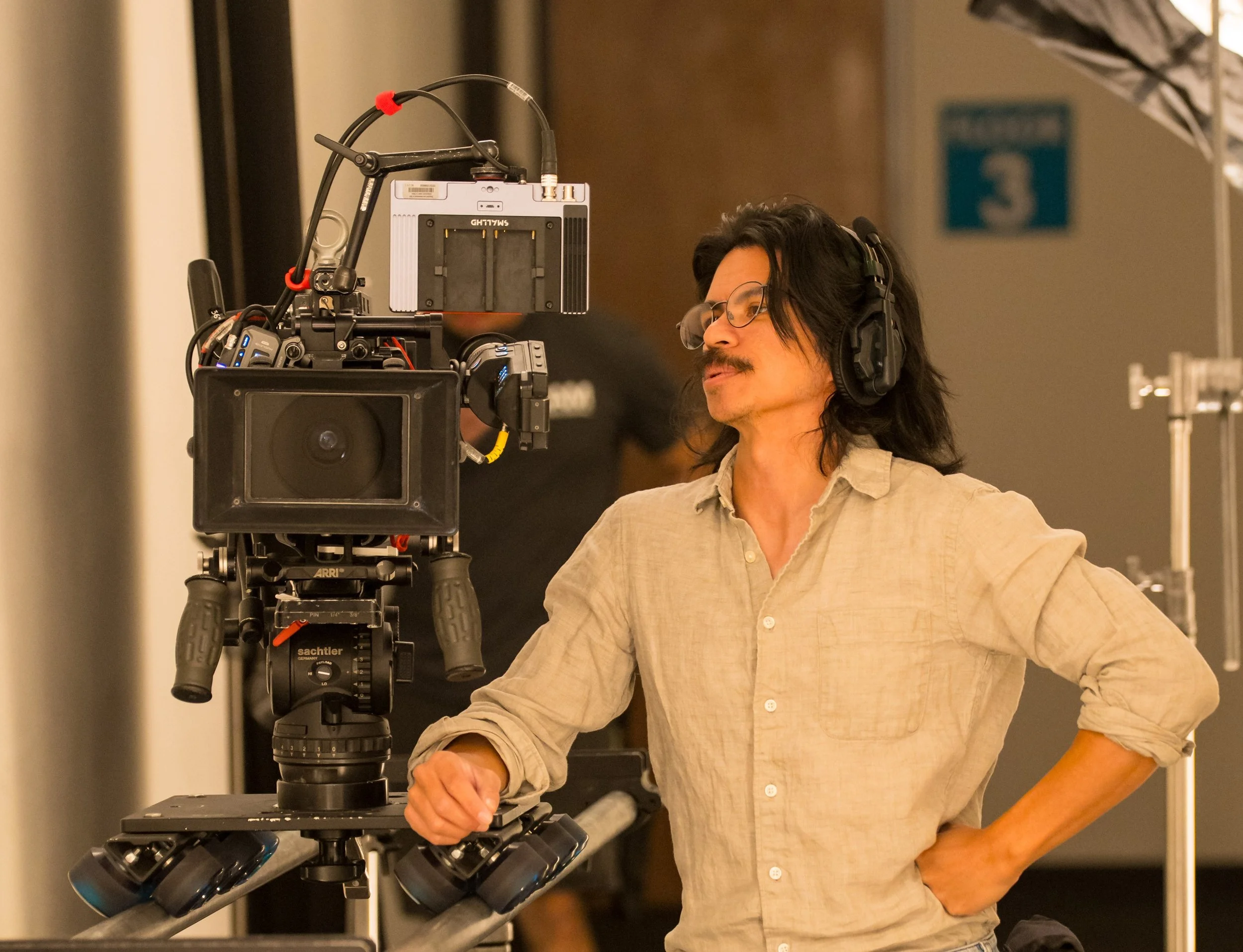 Curtis Yap frames up a shot for "Hybrid Dawn."