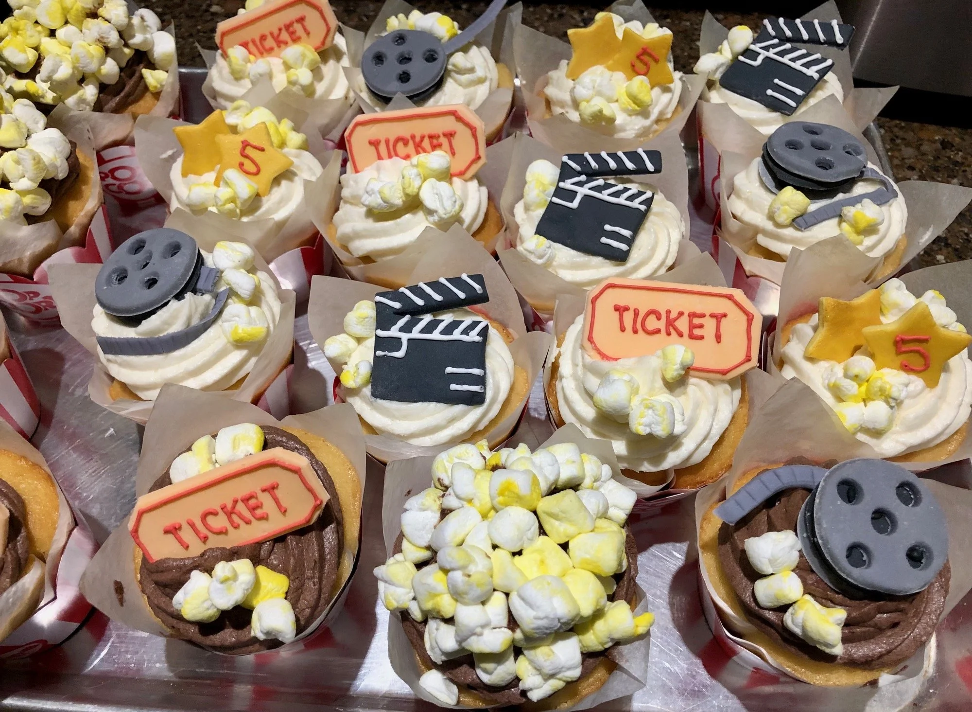 Movie theme Custom Cupcakes