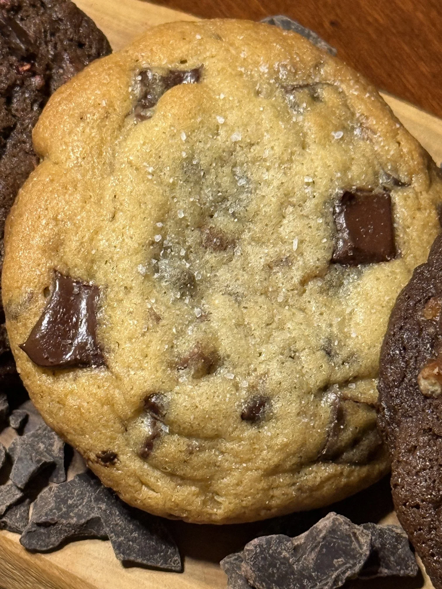 Velvet Sea Salt Chocolate Chunk signature cookie by Room for Dessert Rochester