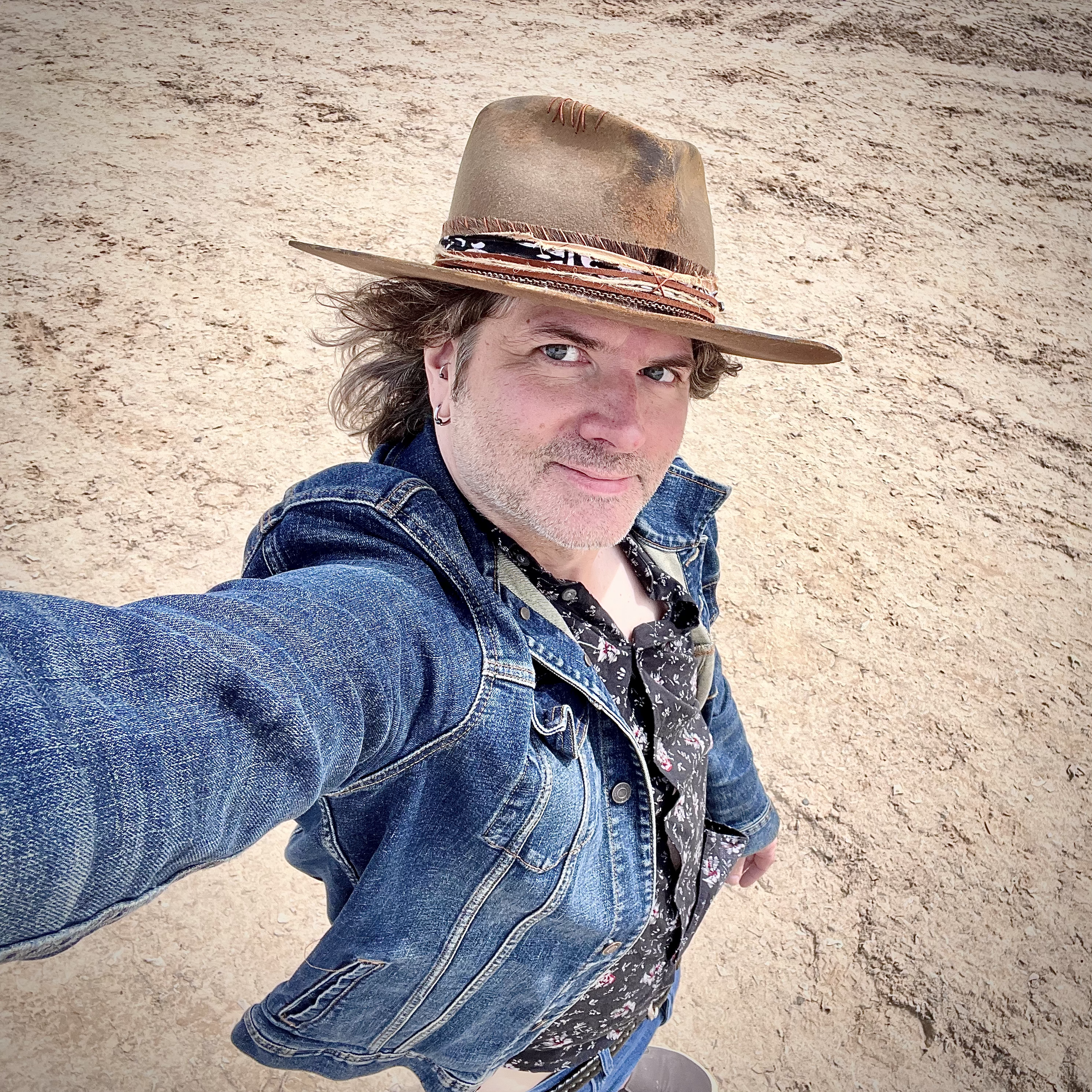 Kickin' up some dust after a rodeo gig with The Differents in Amenia, NY.