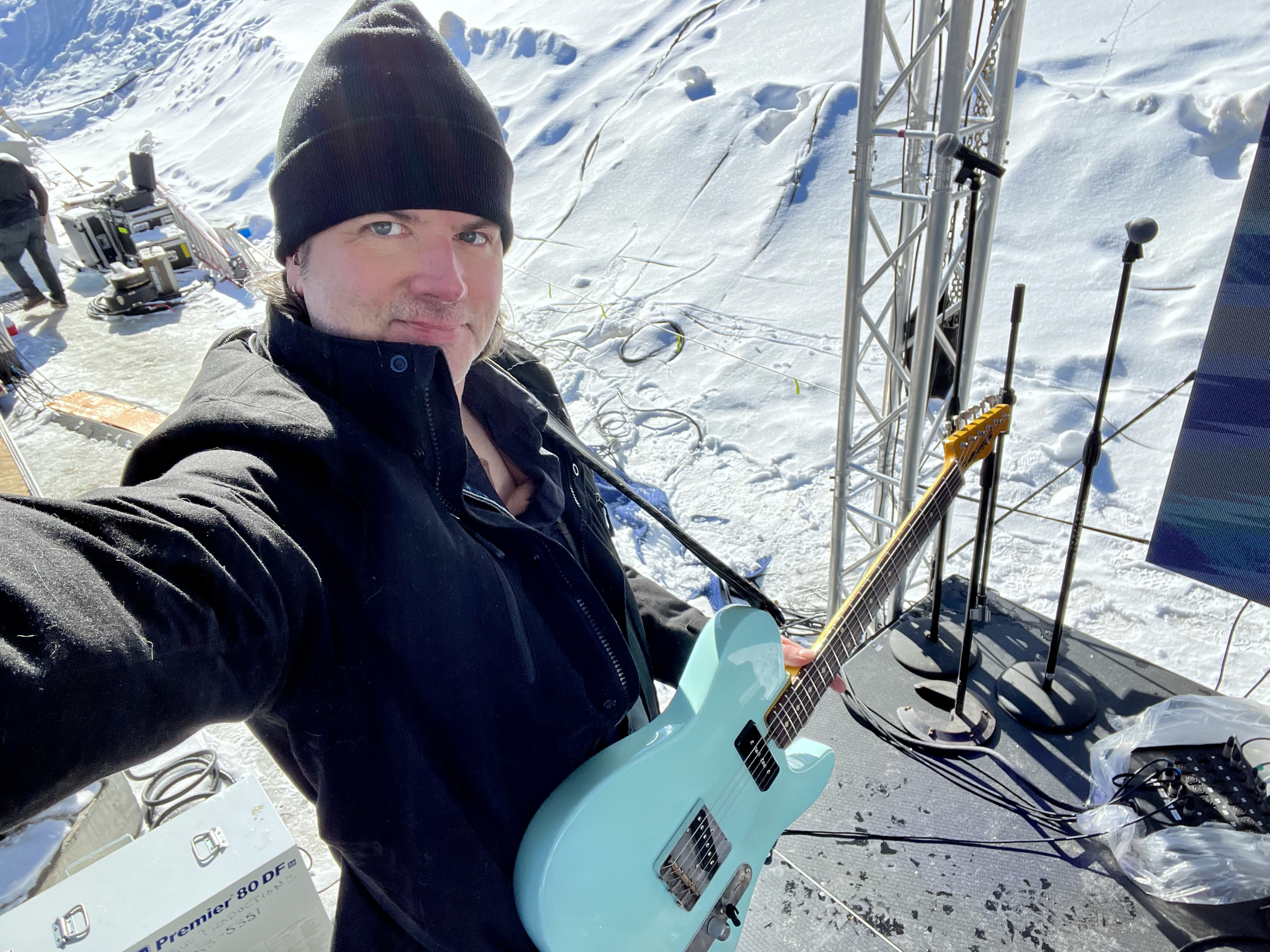 Coldest gig ever! In Lake Placid, NY at the site of the 1980 Olympics. 
