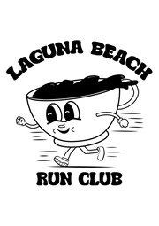 Logo of Lagoon Beach Run Club featuring a cartoon whale running