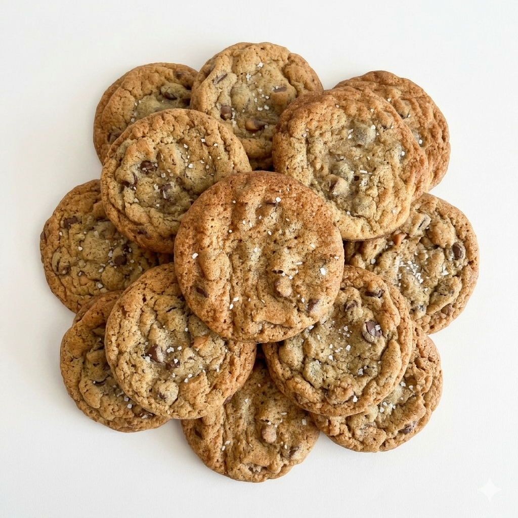 12 Sea Salt Chocolate Chip Cookies