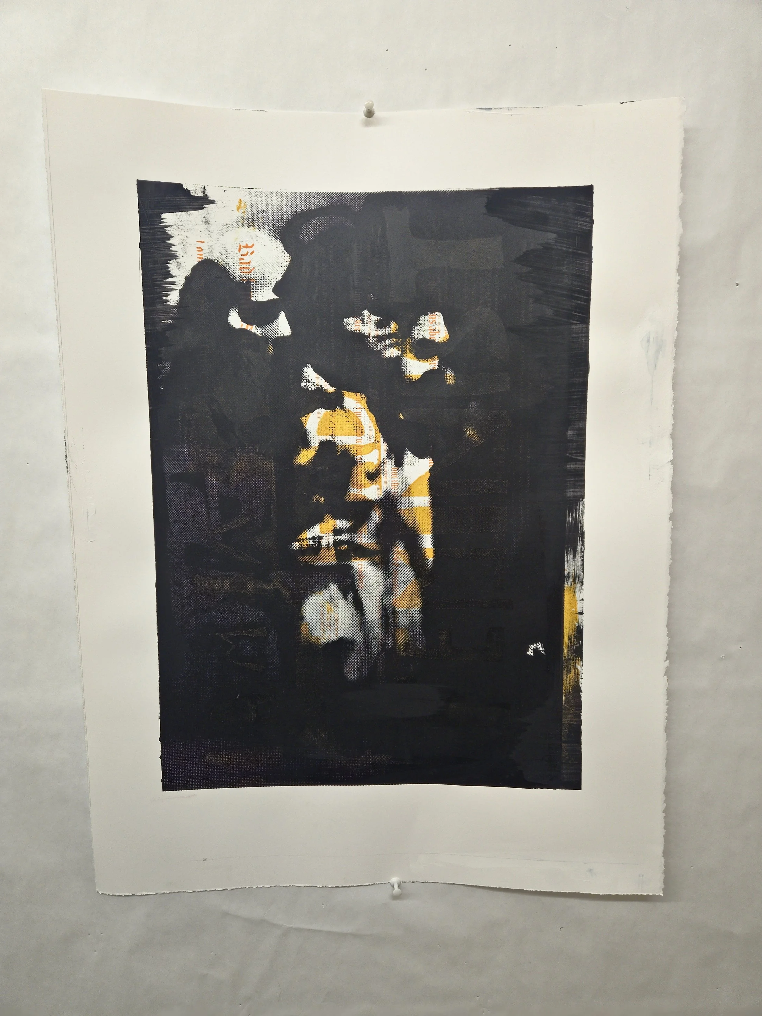 Painting of three children with domed ceiling in the background.