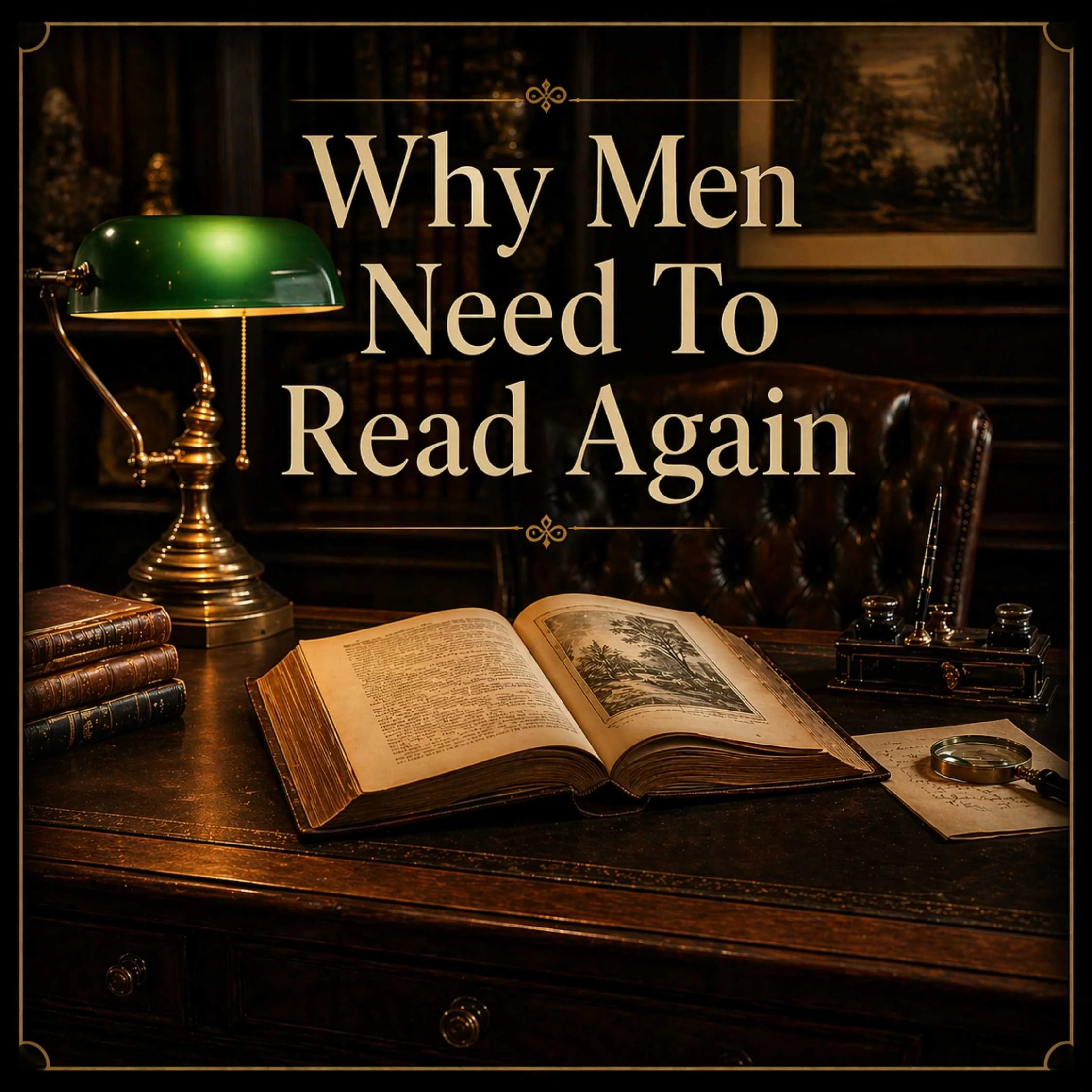 Episode 4:  Living On Borrowed Thoughts;  Why Men Need to Read Again