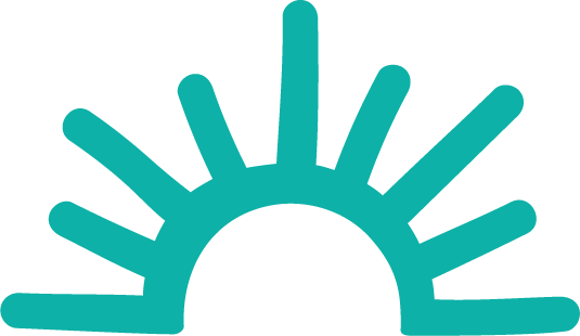 Abstract drawing of a sun